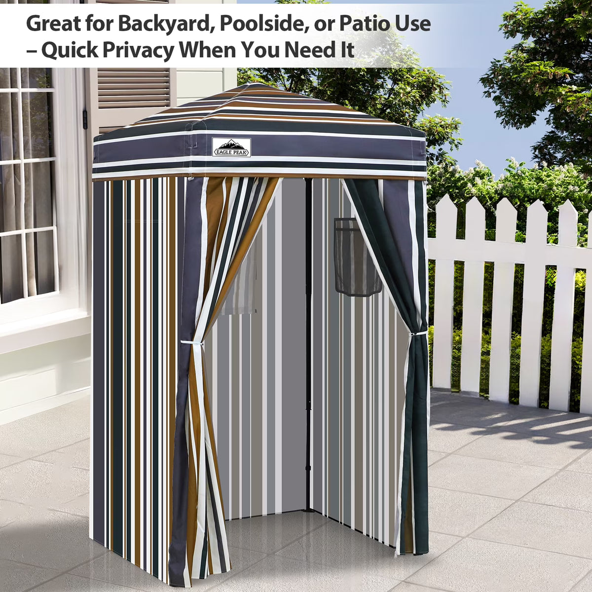 EAGLE PEAK Flex Ultra Compact 4 ft x 4 ft Pop-up Changing Room Canopy, Portable Privacy Cabana