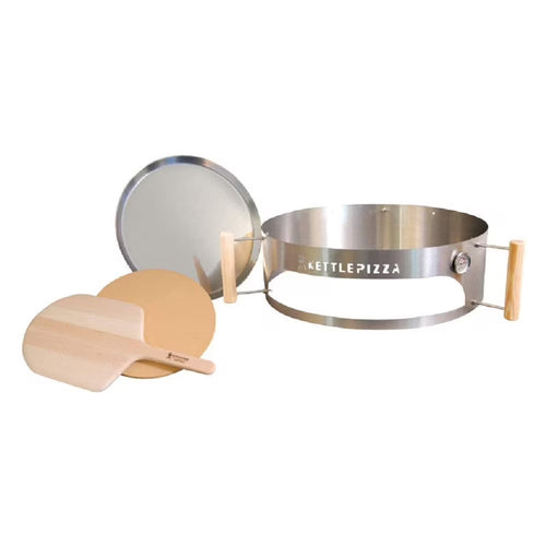 KettlePizza Deluxe Stainless Steel Pizza Oven Kit for Charcoal Grills