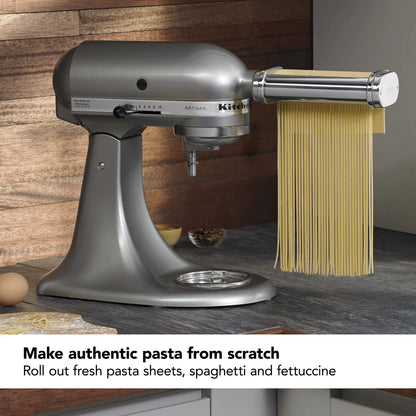 KitchenAid 3-Piece Pasta Roller and Cutter Set, Metal, KSMPRA