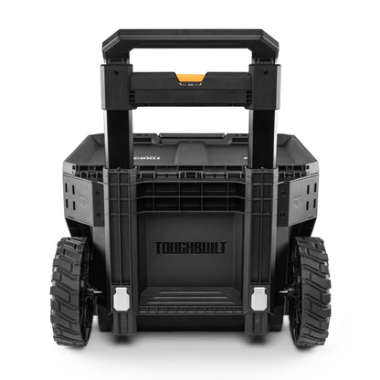 ToughBuilt Portable 2-in-1 Rolling Tool Box with Wheels & Stackable Design