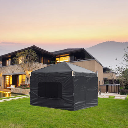 Aoodor Pop Up Canopy Tent with Removable Mesh Window Sidewalls, Portable Instant Shade Canopy with Roller Bag