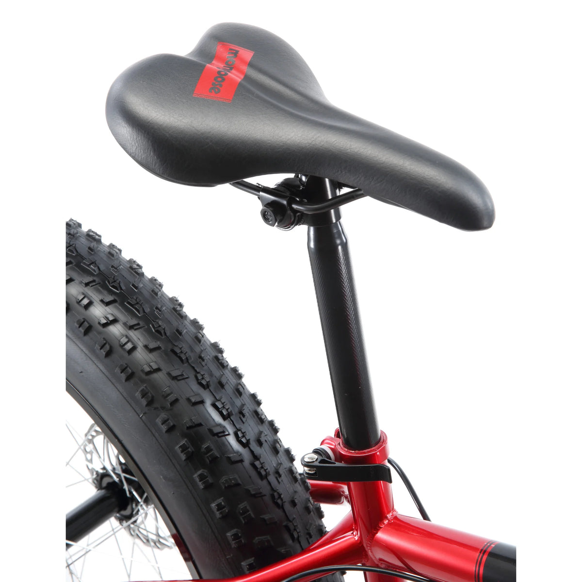 Mongoose Dolomite Adult Fat Tire Mountain Bike, 26-Inch Wheel, Red