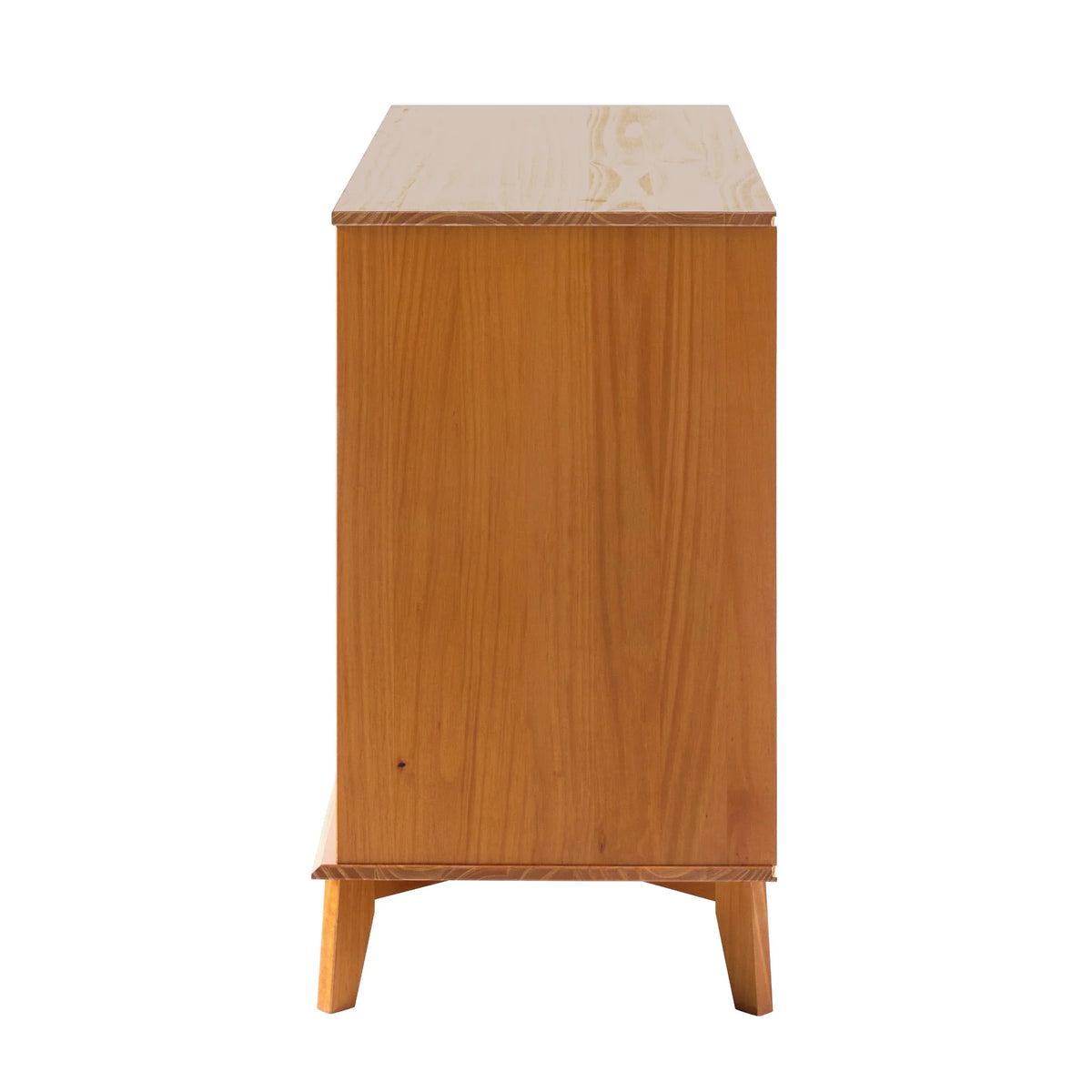 Walker Edison Sonoma 6-Drawer Solid Wood Caramel Dresser