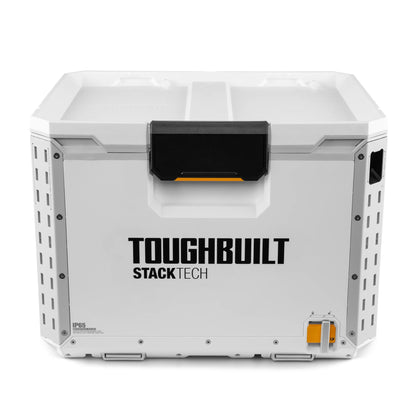 ToughBuilt StackTech Compact Cooler, Stackable 16 Quart Hard Shell Ice Chest, White
