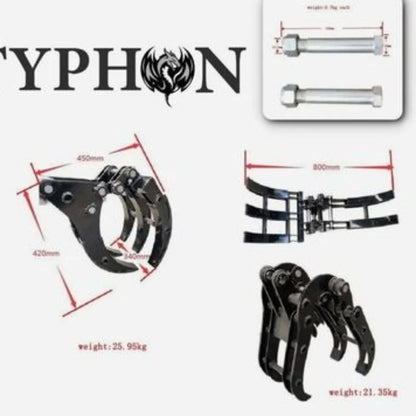 11-in-1 Mini Excavator Attachment Kit with Quick Coupler & Heavy-Duty Tools