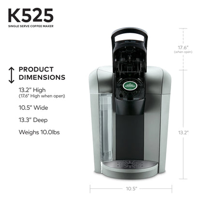 Keurig K525 Single Serve Coffee Brewer, Slate