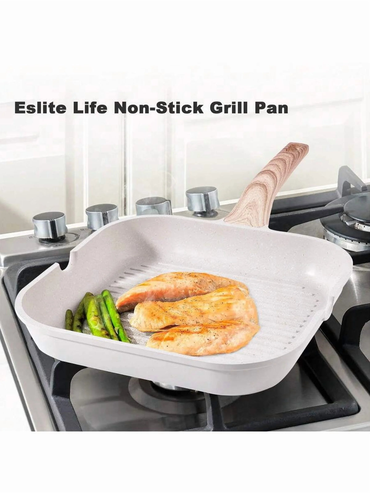 Caannasweis Pots And Pans Set Nonstick Cookware Sets Kitchen Cooking Pot Granite Frying Pans 20 Pieces