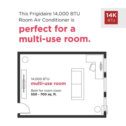 Frigidaire 8,000 BTU Window Room Air Conditioner with Wi-Fi up to 350 sq ft, White