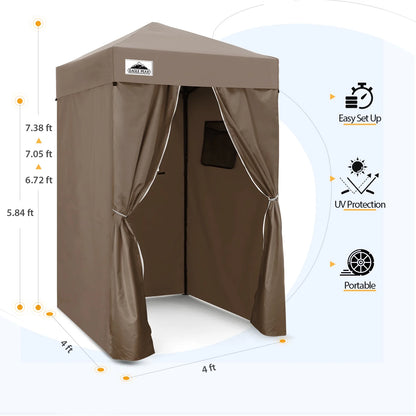 EAGLE PEAK Flex Ultra Compact 4 ft x 4 ft Pop-up Changing Room Canopy, Portable Privacy Cabana