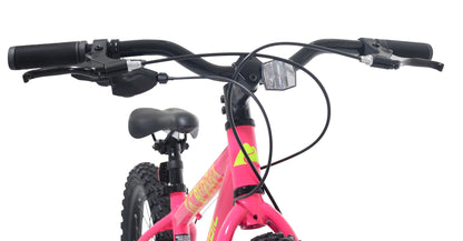 20" Ozark Trail Vibe Mountain Bike, 7 Speed, Fits Rider 3'11"-4'4", Pink, Child/Tween/Teen, Unisex