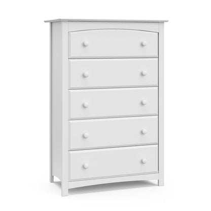 Storkcraft Kenton 5 Drawer Nursery Dresser, Pebble Gray