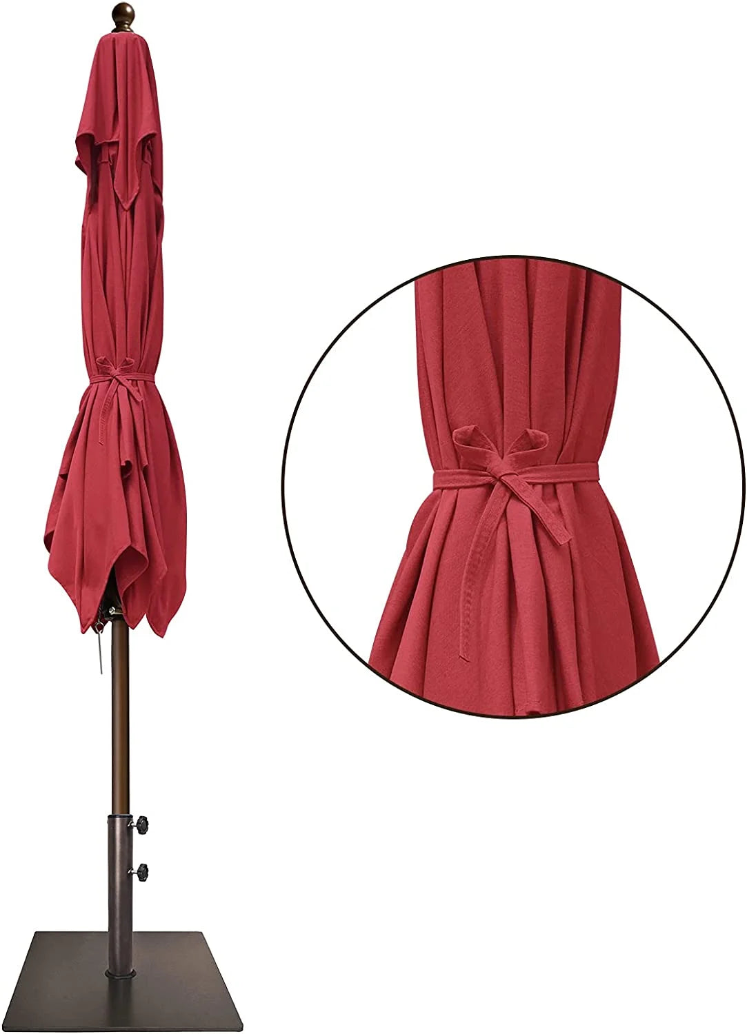 EliteShade Sunumbrella 6x6Ft Square Market Umbrella with Ventilation