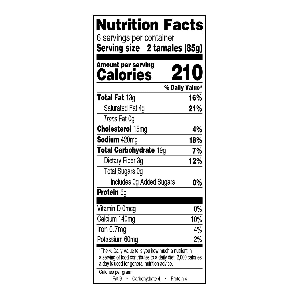 Texas Tamale Co. Hatch Chile Tamales 6pk of 12 Each, 72-count
