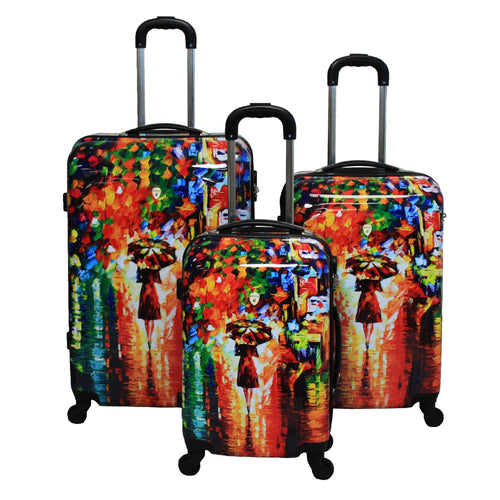 Dejuno Parisian Nights Hardside 3-PC Spinner Luggage Set