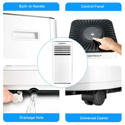 Yardi Yard Portable Air Conditioner 10000 BTU Evaporative Air Cooler Dehumidifier-White, Portable Air Conditioners,Portable AC Cools up to 350 Sq.Ft