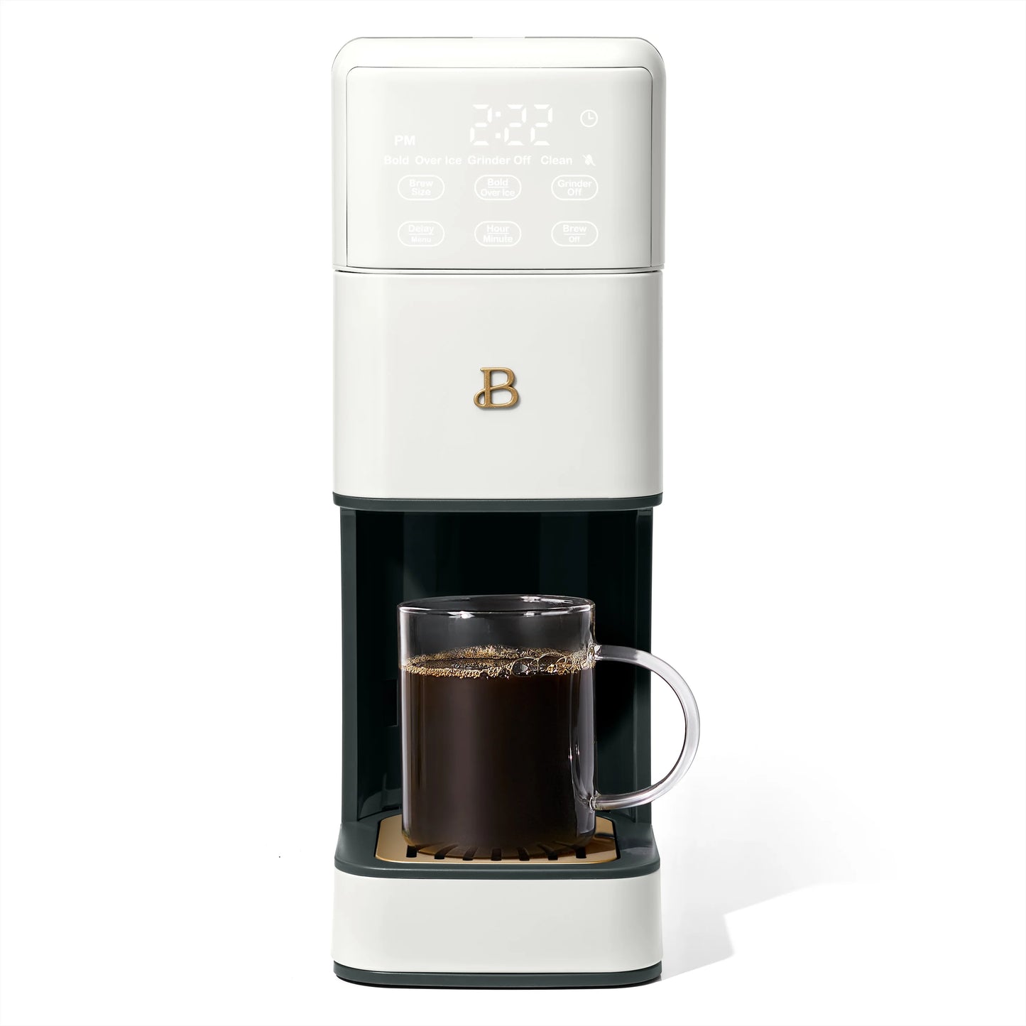 Beautiful Perfect Grind�?Programmable Single Serve Coffee Maker, White Icing by Drew Barrymore
