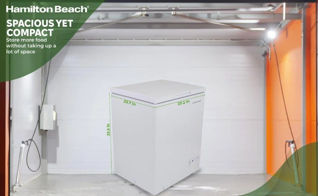 Hamilton Beach 5.0 Cu. Ft. Chest Freezer, White, HBFRF510