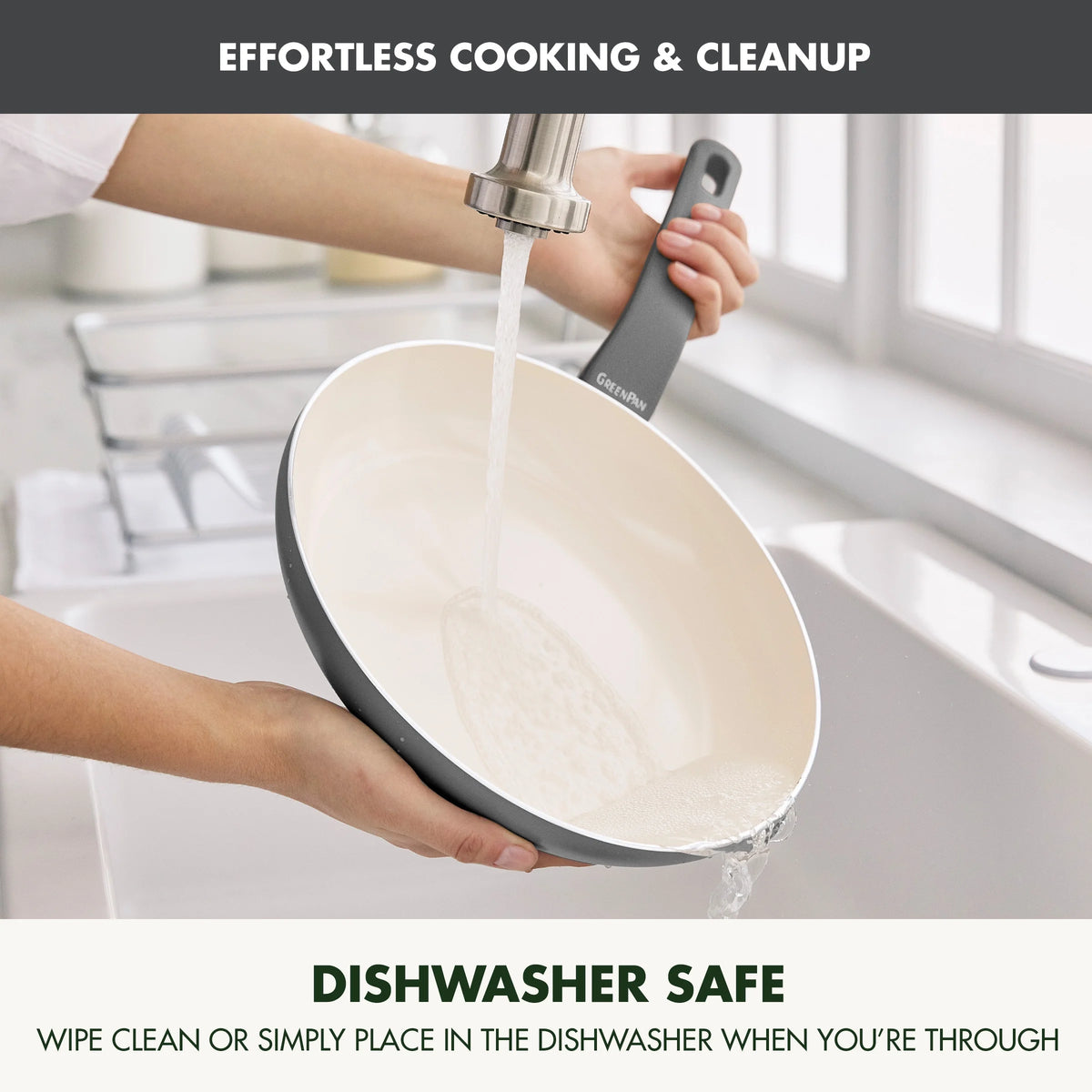GreenPan Essence 17-Piece Ceramic Nonstick Cookware �C Toxin-Free, Dishwasher & Oven Safe, Green
