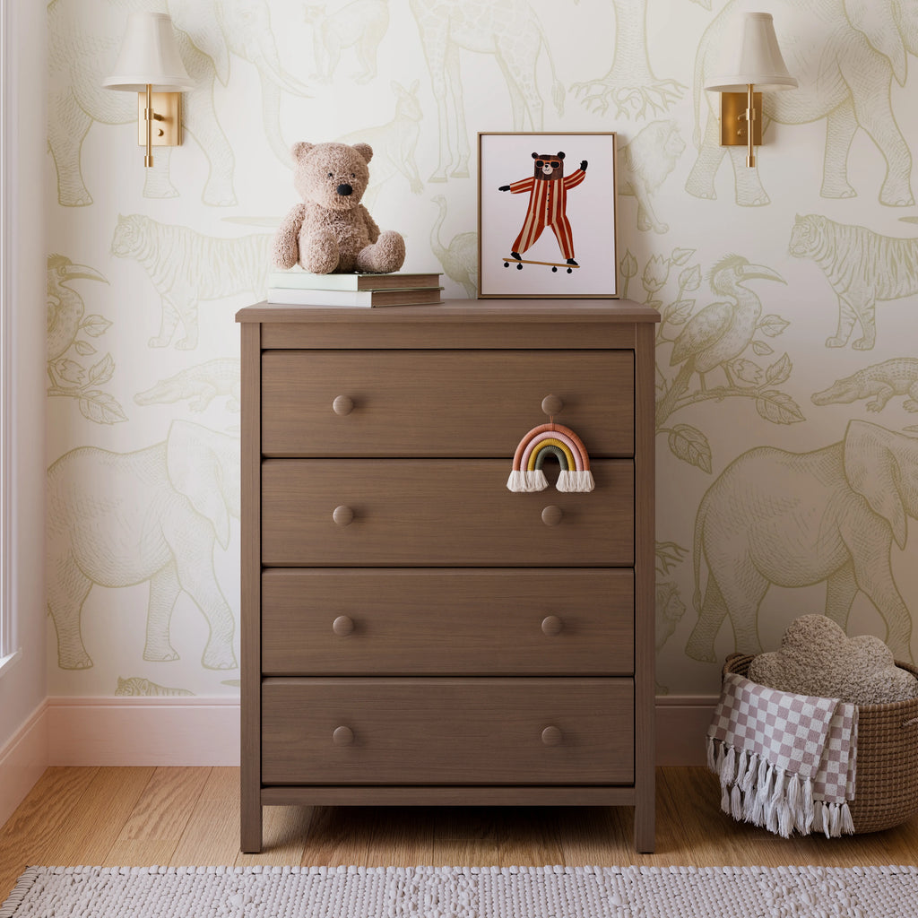 Storkcraft Alpine 4 Drawer Nursery Dresser, White