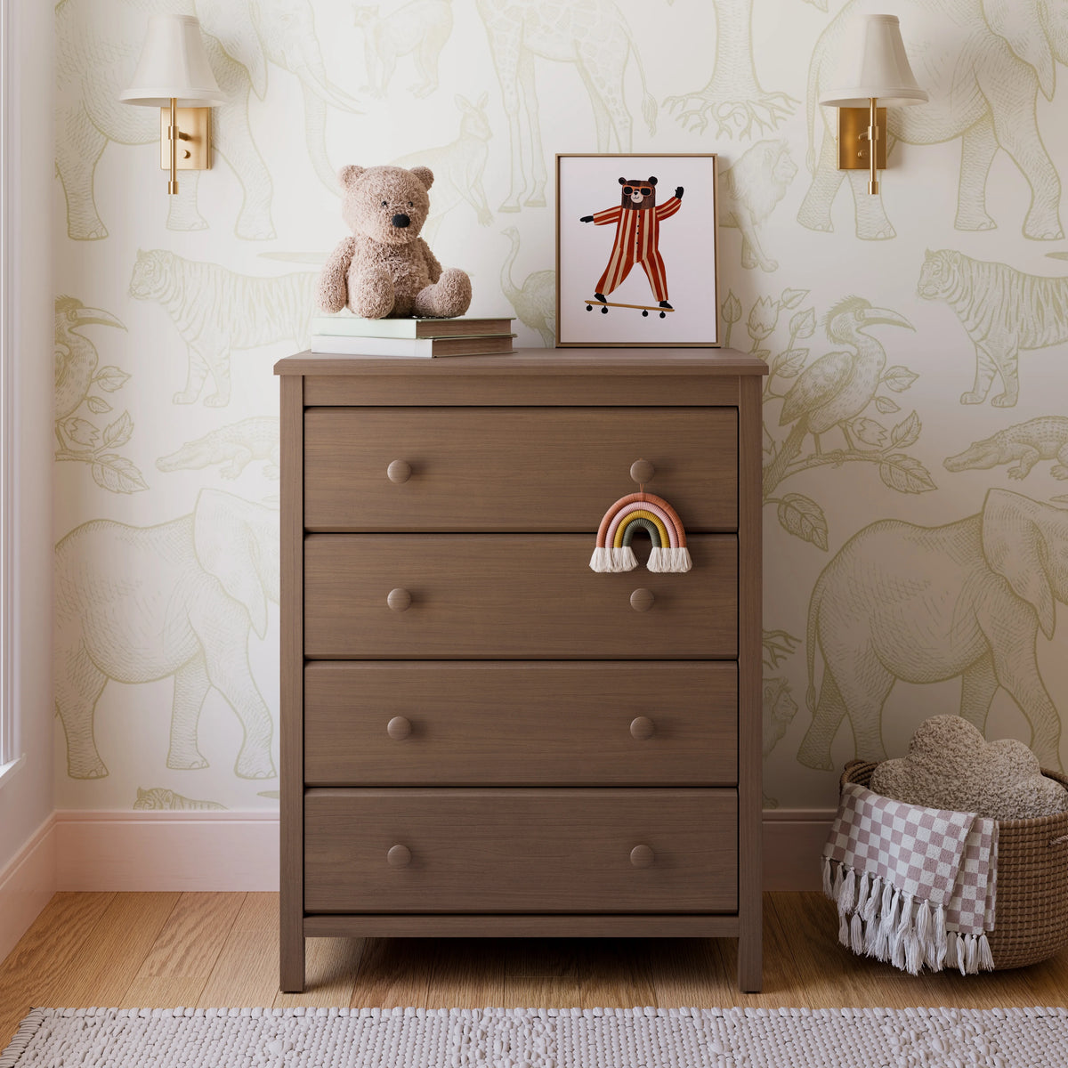 Storkcraft Alpine 4 Drawer Nursery Dresser, White