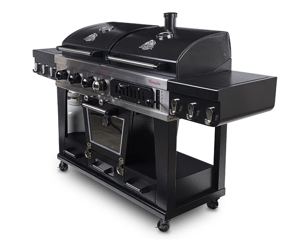 Pit Boss Memphis Ultimate Gas and Charcoal Combo Grill with Electric Smoker