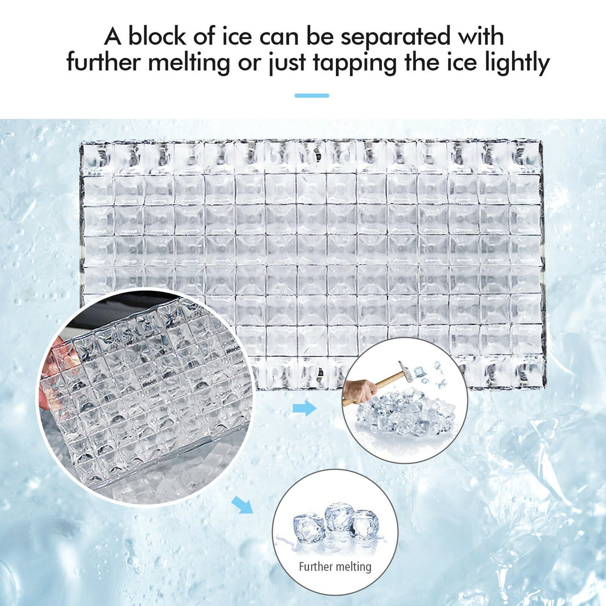 Portable Ice Maker 40Lbs/24H Countertop Self-Cleaning with Ice Scoop and Basket