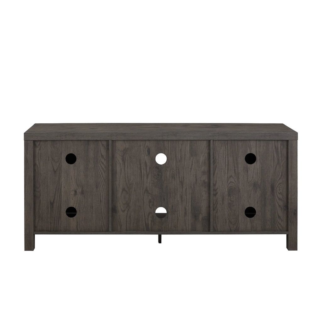 Walker Edison Modern Farmhouse Barn Door TV Stand for TVs up to 65", Grey Wash