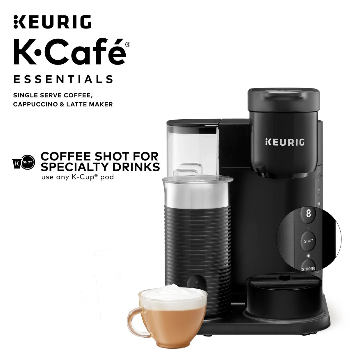 Keurig K-Caf�� Essentials Single Serve K-Cup Pod Coffee Maker, Black