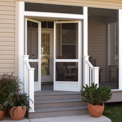 80 in. x 30 in. Canoe Creek White Aluminum Screen Door