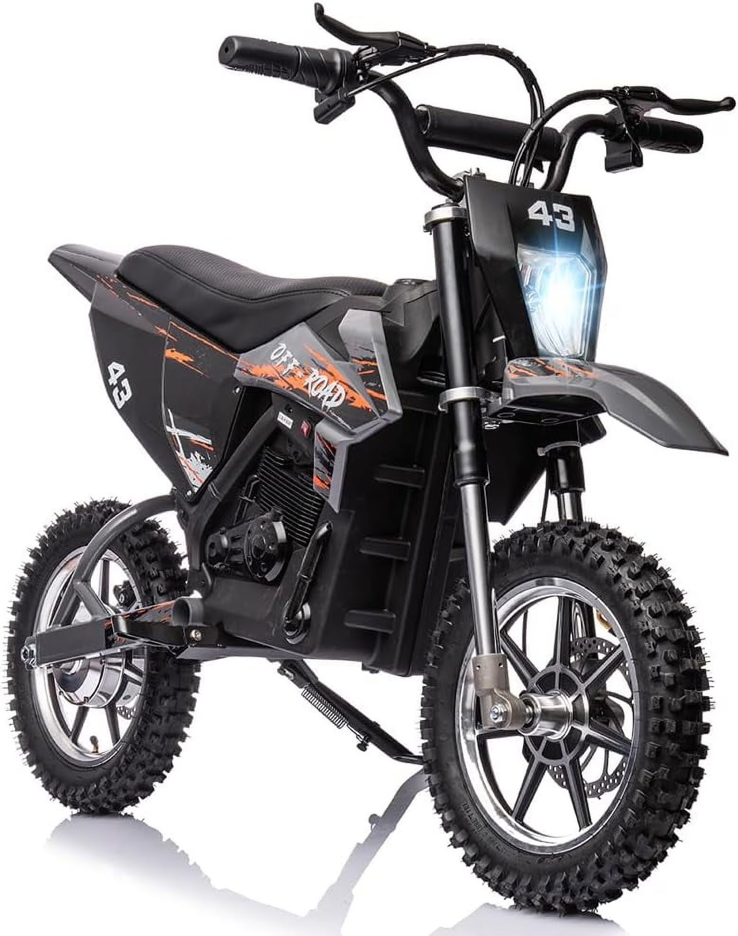 Nasitip Electric 350W Dirt Bike for Kids 8-16 year - Black