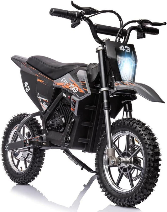 Nasitip Electric 350W Dirt Bike for Kids 8-16 year - Black