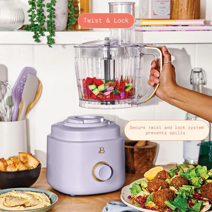 Beautiful 10-Cup Food Processor with Accessories, White Icing by Drew Barrymore
