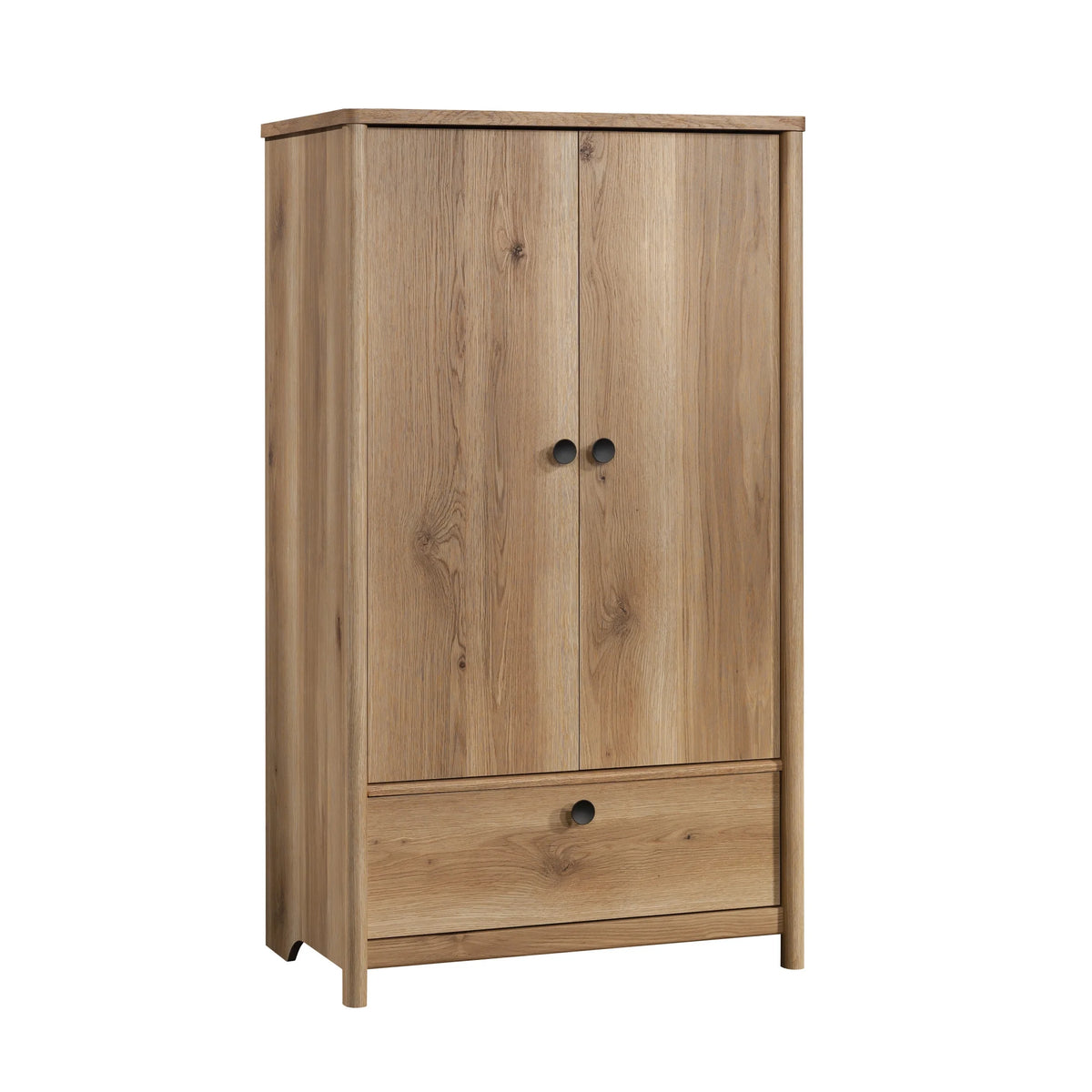 Sauder Dover Edge Armoire, Glacier Oak Finish