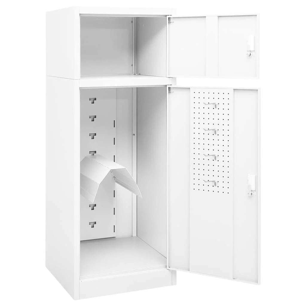 vidaXL Saddle Cabinet Steel Storage Rack Tack Locker Furniture Multi Colors