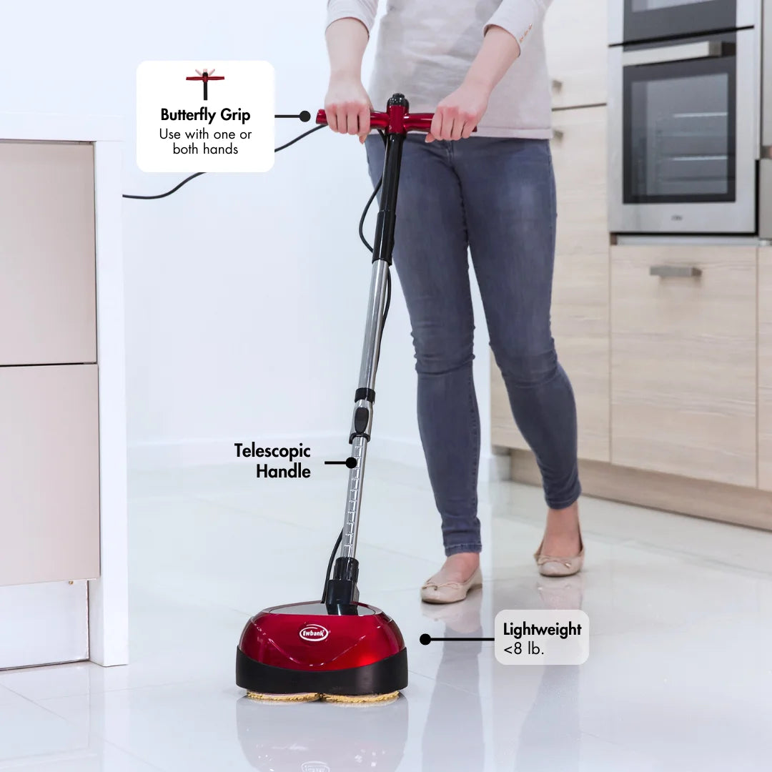 Ewbank 3-in-1 Floor Cleaner, Scrubber, and Polisher Machine, Lightweight, 2200 RPM, EP170