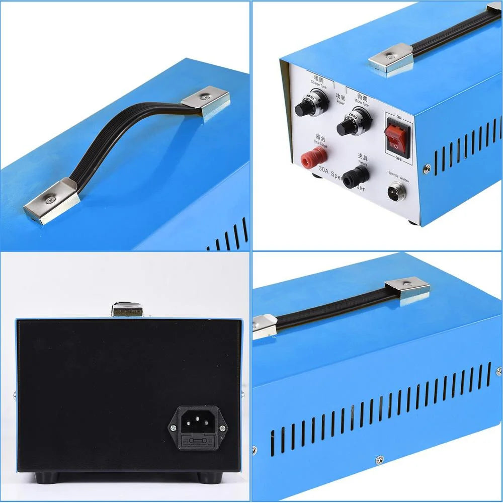 WZTO Automatic Spot Welder Pulse Argon Arc Welding Machine Jewelry Welder 110V Spot Welder for Jewelry Welding Jewelry Repair Tool 30A,300W