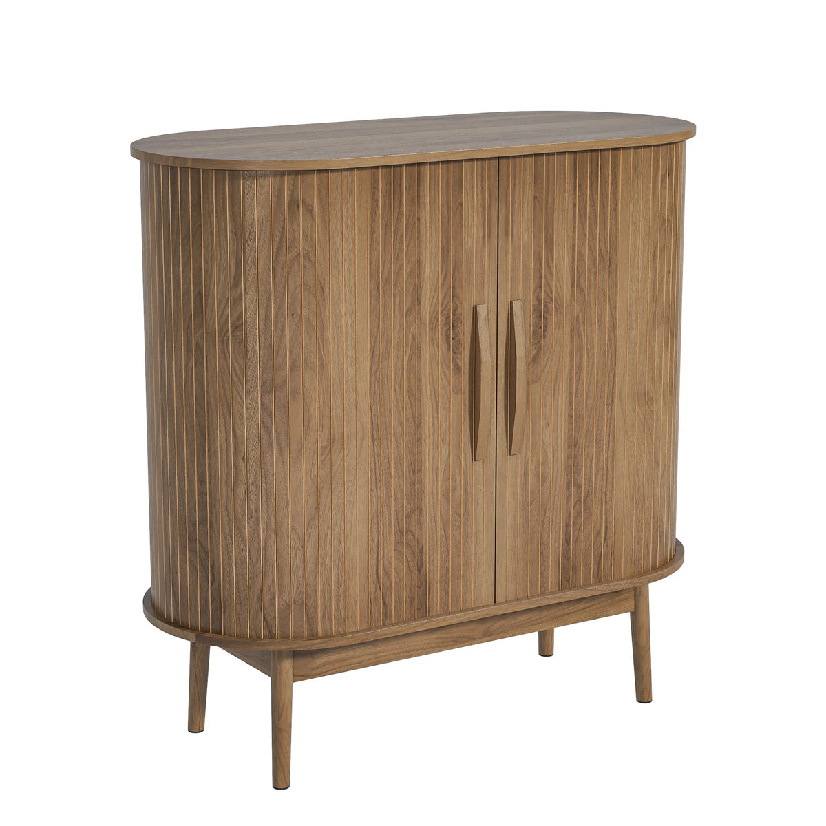 Mid Century Modern Buffet Sideboard Cabinet with Storage, Small Accent Cabinet with Sliding Door, for Living Room, Kitchen