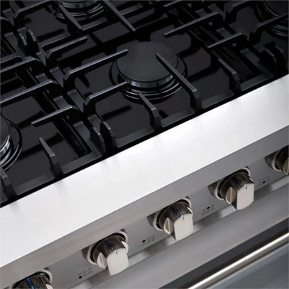 Cosmo 36 Inch 6 Cubic Foot Gas Range Convection Oven with 6 Italian Burners