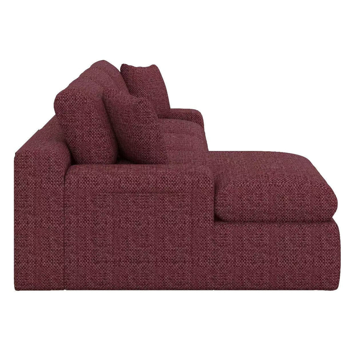 BEBPILOO Modular Chenille 107.9" Sofa with Flexible Configuration, Double - Layer Cushions, Deep Seating & Side Storage Pockets, Full-compressed Sofa for Living Room, Gray