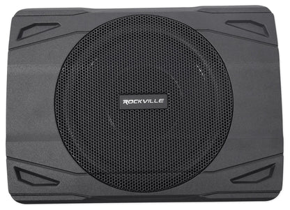 Rockville SS8P 400 Watt Slim Under-Seat Powered Car/Truck Subwoofer Sub+Amp Kit