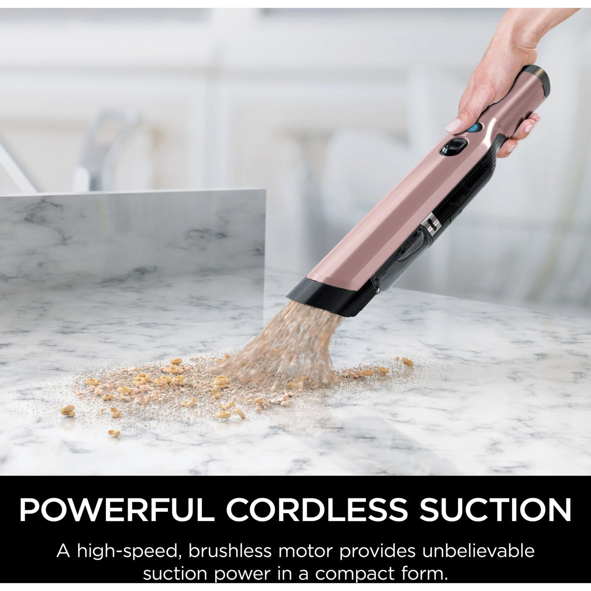 Shark Cordless Handheld Vacuum , Wandvac, for Pet Hair, Carpet & Car, Powerful suction, high speed brushless motor, ultralight weight, with easy emptying and charging dock, WV200, Graphite