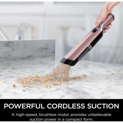 Shark Cordless Handheld Vacuum , Wandvac, for Pet Hair, Carpet & Car, Powerful suction, high speed brushless motor, ultralight weight, with easy emptying and charging dock, WV200, Graphite