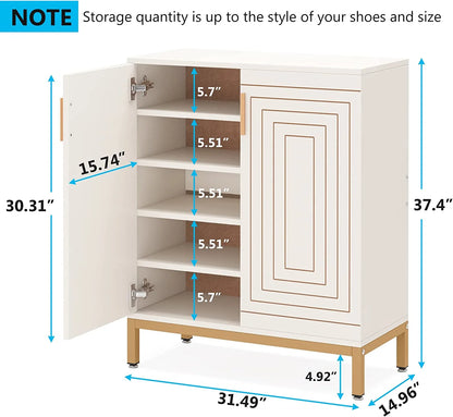 Tribesigns 20 Pairs Shoe Storag Cabinet for Entryway