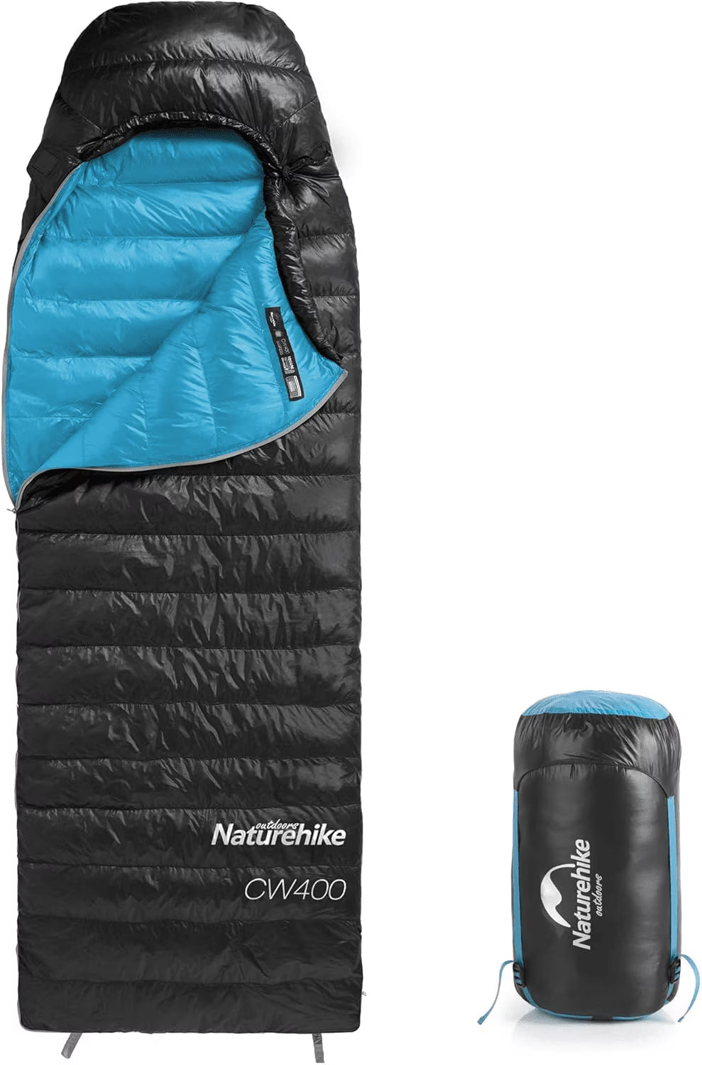 Naturehike Ultralight White Goose Down Sleeping Bag 750/550 Fill Power with Compression Sack