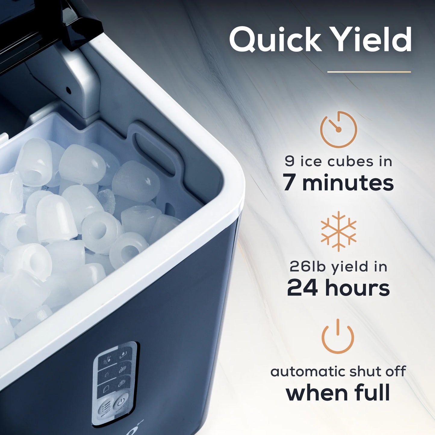 Igloo Automatic Ice Machine Self Cleaning Countertop Ice Maker for Water Bottle & Drinks, Aqua
