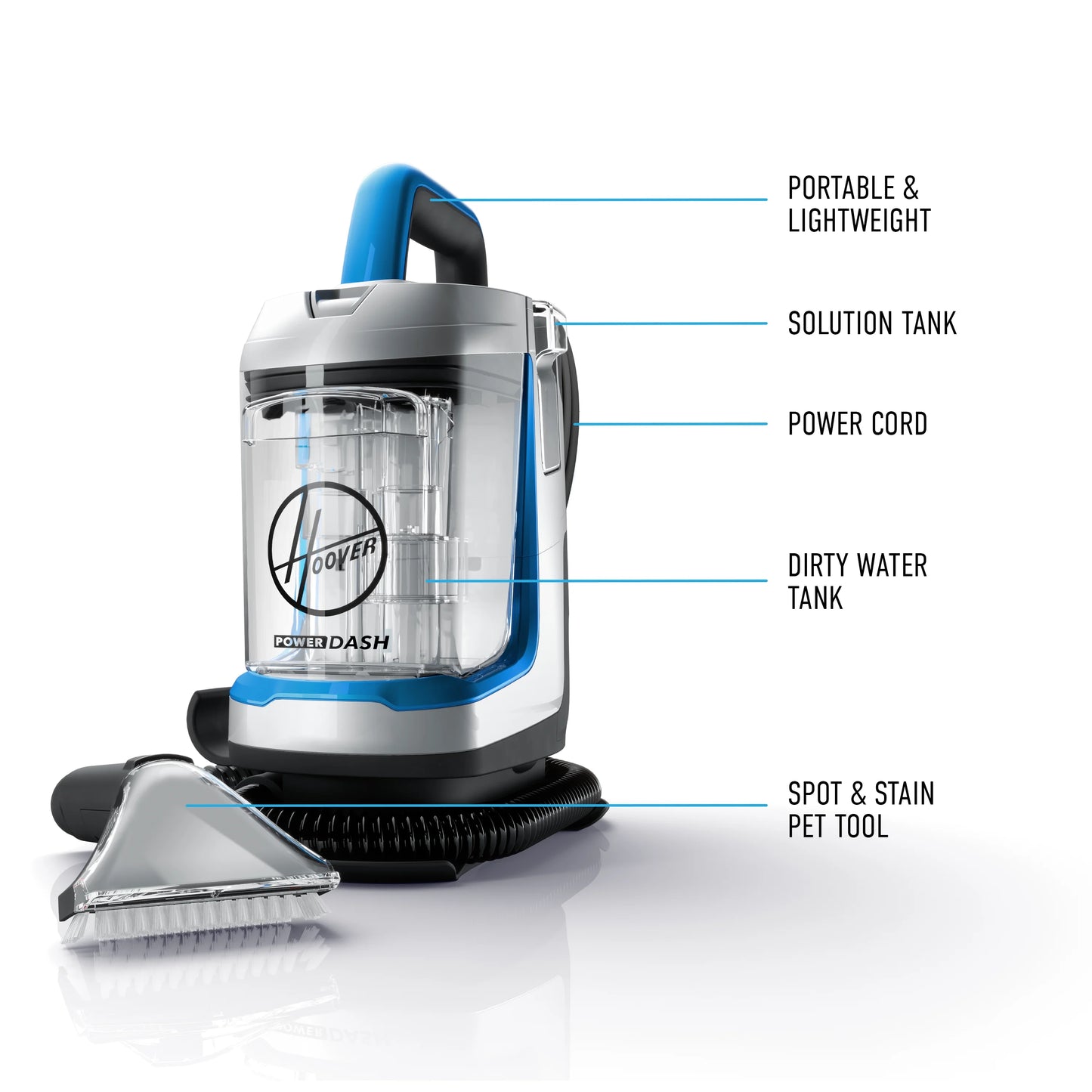 Hoover PowerDash GO Pet Portable Spot Carpet Cleaner, FH13001