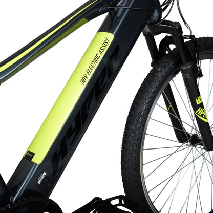 Hyper Bicycles 26" 36V Electric Mountain Bike for Adults, Pedal-Assist, 250W E-Bike Motor, Black