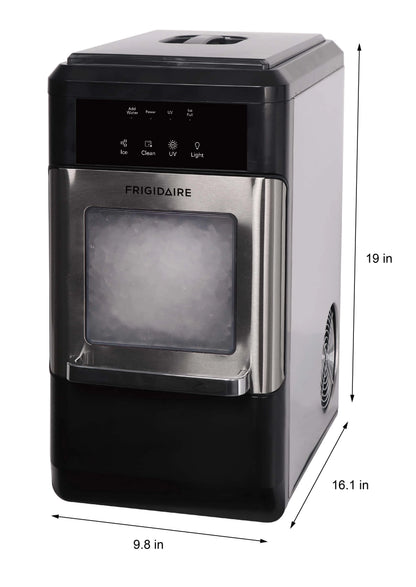 Frigidaire 44 lbs. Crunchy Chewable Nugget Ice Maker EFIC235, Stainless Steel