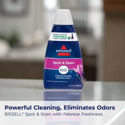 BISSELL Little Green Portable Deep Cleaner, for Carpet, Upholstery, and Auto, Lightweight, Strong Suction, Large Tank Capacity, 3369, Green