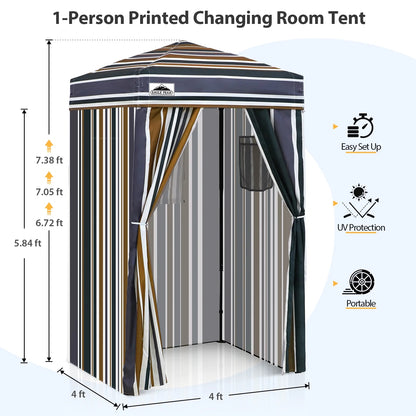 EAGLE PEAK Flex Ultra Compact 4 ft x 4 ft Pop-up Changing Room Canopy, Portable Privacy Cabana